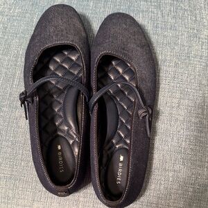 Birdies Denim Blue Ballet Flats